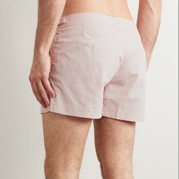 ORLEBAR BROWN Springer Slim Fit Short Length Swim Waist Adjust Pink Shorts Bath - Picture 8 of 11